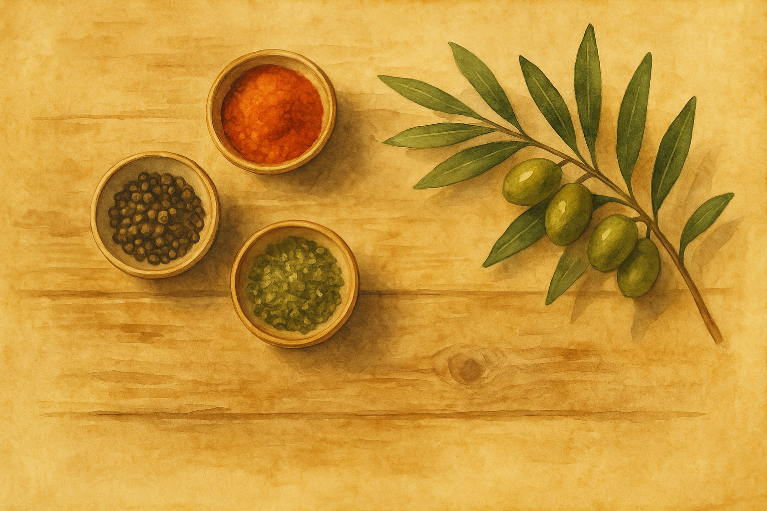 Rustikk kjøkkenillustrasjon